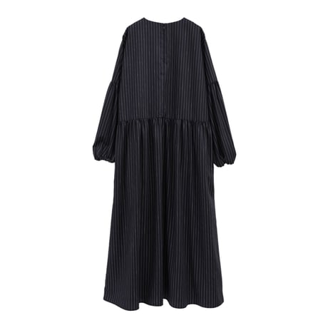 MANOF マノフ “PINSTRIPE GATHER ONE PIECE” ピンストライプギャザーワンピース