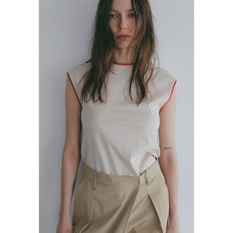 MANOF マノフ “BICOLOR CUT TOPS” バイカラーカットトップス