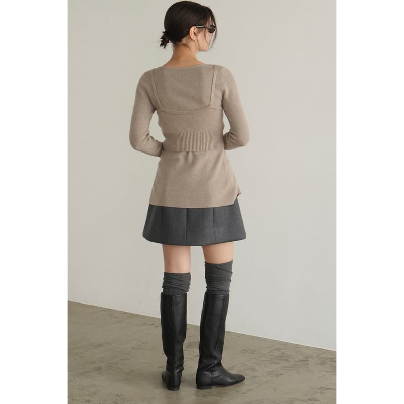 CLANE クラネ “CONSTRUCTIVE MINISKIRT” コンストラクティブミニス
