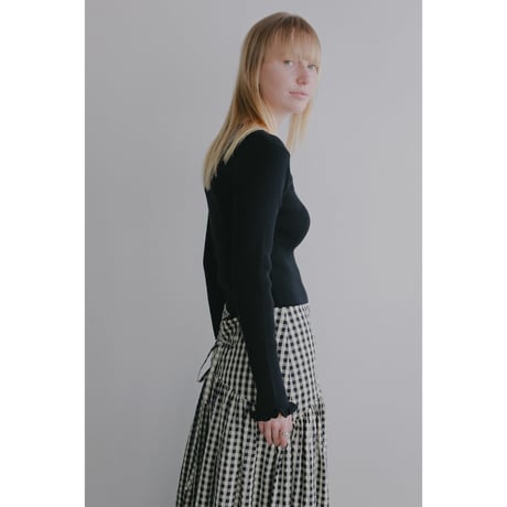 MANOF マノフ “SQUARE RIB KNIT TOPS” スクエアリブニットトップス