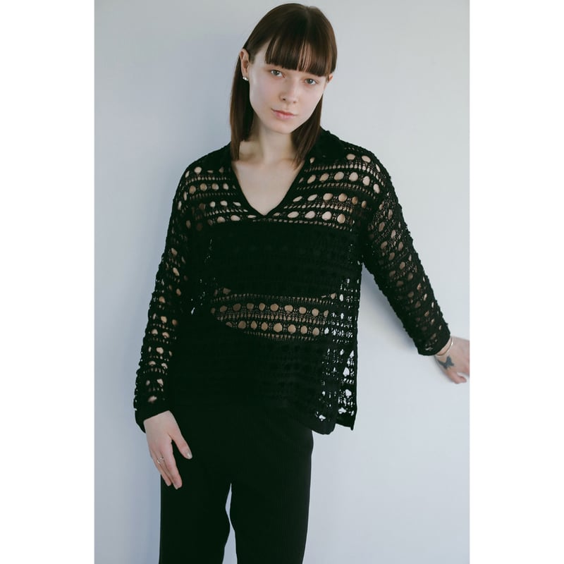 MANOF マノフ “CROCHET KNIT TOPS” クロシェニットトップス | t / wo MANOF マノフ “CROCHET KNIT TOPS” クロシェニットトップス | t / wo