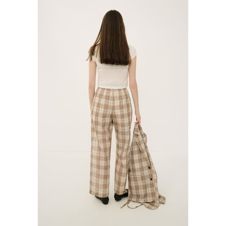 CLANE クラネ “SHEER STRAIGHT PANTS” シアーストレートパンツ