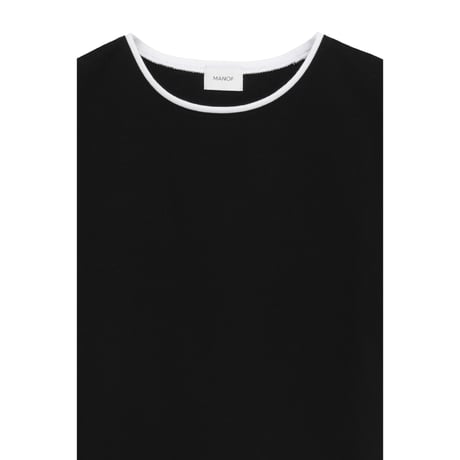 MANOF マノフ “BICOLOR CUT TOPS” バイカラーカットトップス