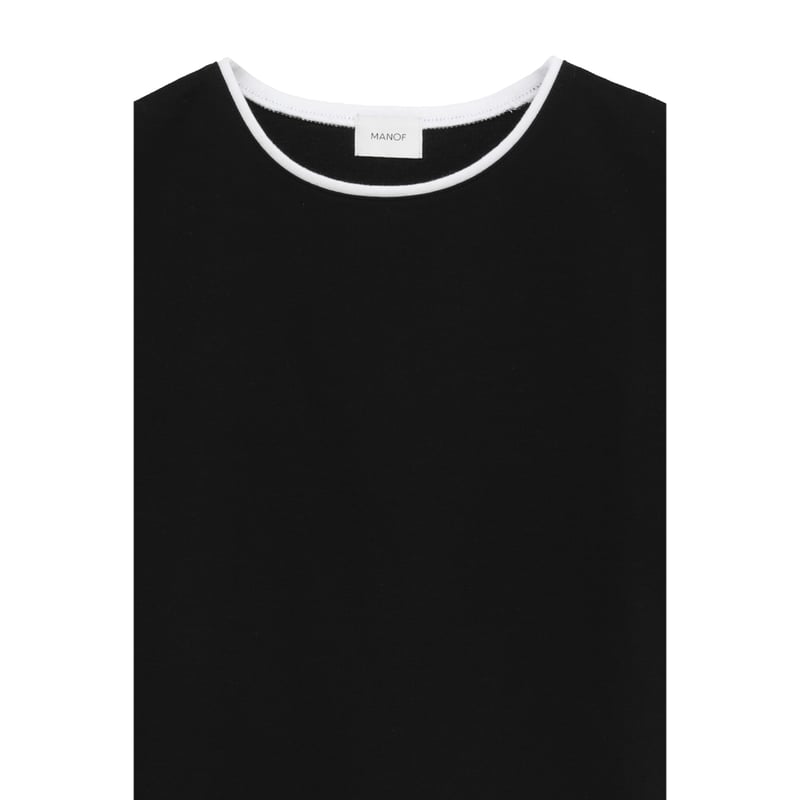 MANOF マノフ “BICOLOR CUT TOPS” バイカラーカットトップス | t / wo