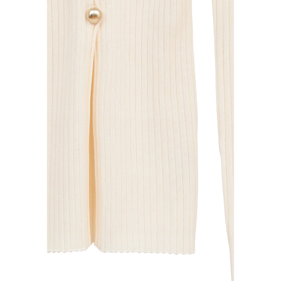 CLANE クラネ “W FACE GOLD BUTTON KNIT TOPS” ダブルフェイ