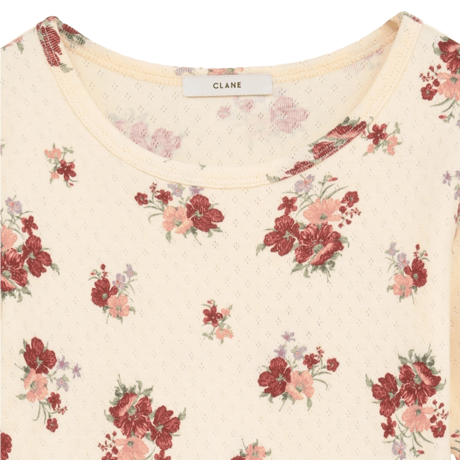 CLANE クラネ ”BACK OPEN FLOWER TOPS” バックオープンフラワートップス