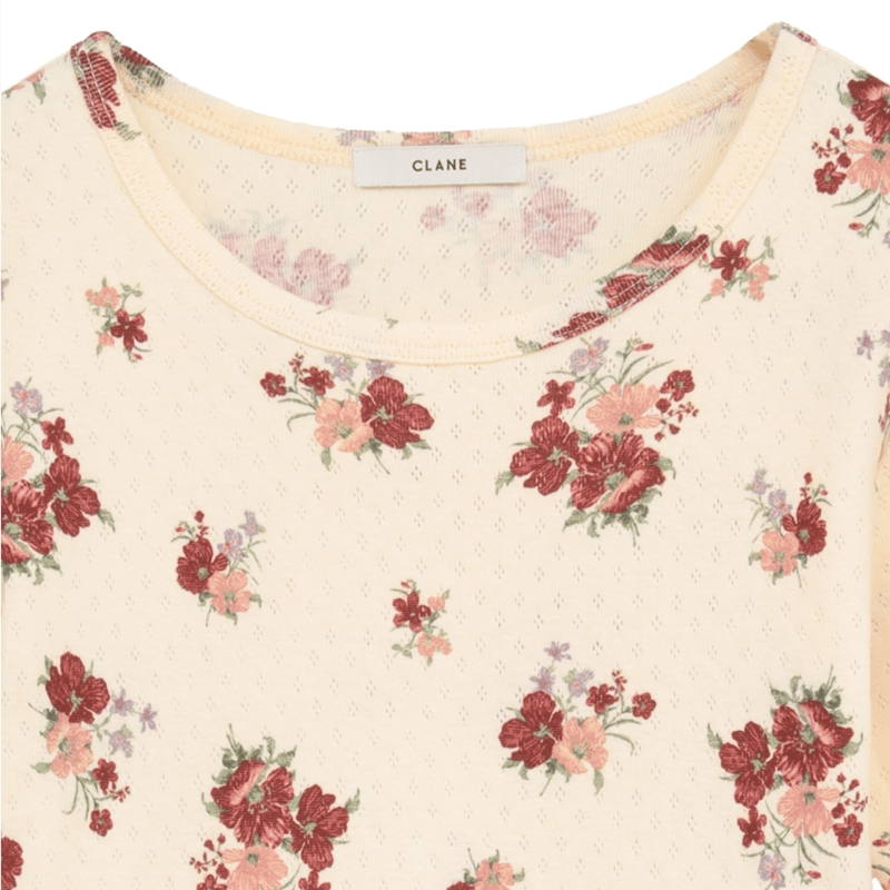 CLANE クラネ ”BACK OPEN FLOWER TOPS” バックオープンフラワートッ