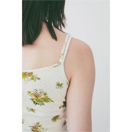 CLANE クラネ ”MANY WAY FLOWER CAMI TOPS” メニーウェイフラワーキャミ