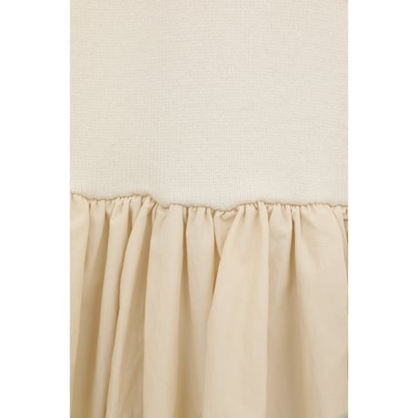 CLANE クラネ “DOCKING POWERSHOULDER KNIT TOPS” ドッキングパワーショルダーニットトップス