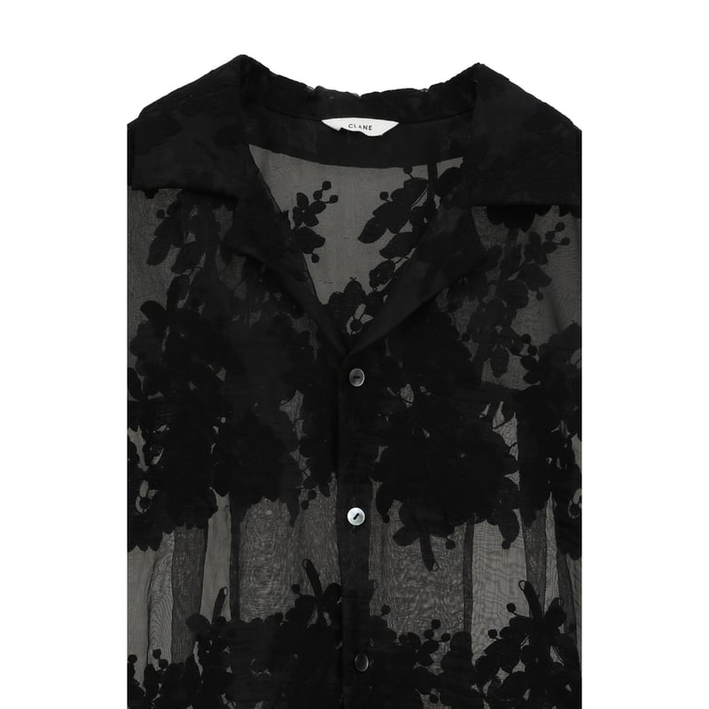 CLANE クラネ “SHEER FLOWER LACE SHIRTS” シアーフラワーレース CLANE クラネ “SHEER FLOWER LACE SHIRTS” シアーフラワーレース