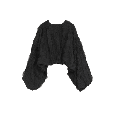 CLANE クラネ “TOPSTITCHED FRILL BOLERO” トップスティッチフリルボレロ