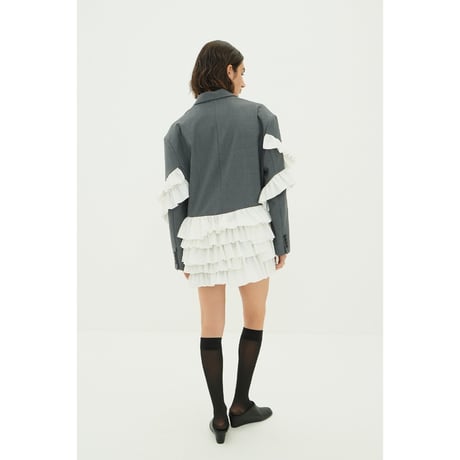 CLANE クラネ “FRILLED TAILORED JACKET” フリルテイラードジャケット