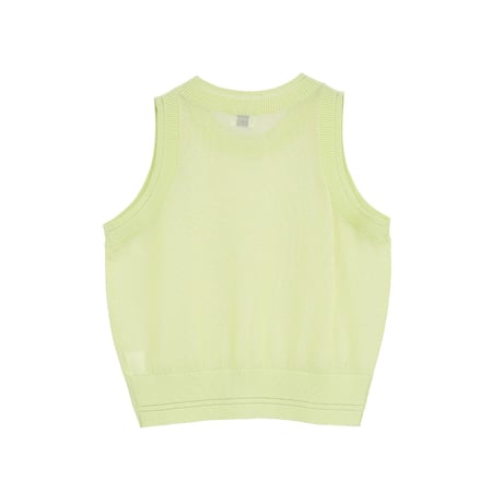 MANOF マノフ “SHEER SLEEVELESS KNIT” シアースリーブレスニット