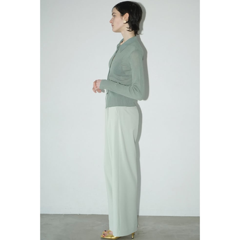 CLANE クラネ “SHEER RIB KNIT SHIRT” シアーリブニットシャツ |  