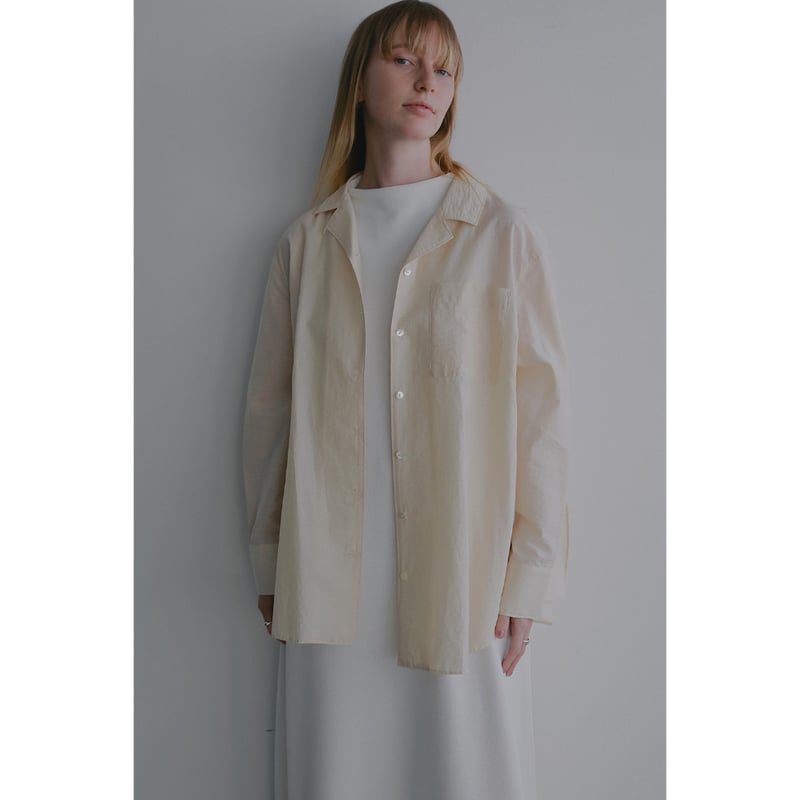 MANOF マノフ “BACK LAYERED SHEER SHIRT” バックレイヤードシア
