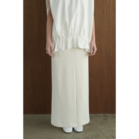 CLANE クラネ “RIB STRIPE STRAIGHT SKIRT” リブストライプストレートスカート