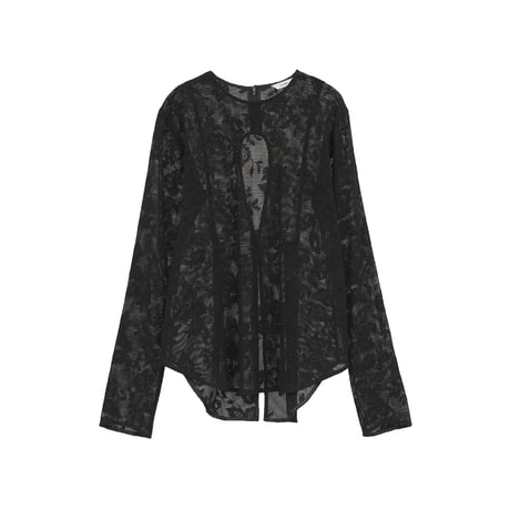 CLANE クラネ “BACK DESIGN FLOWER LACE TOPS” バックデザインフラワーレーストップス