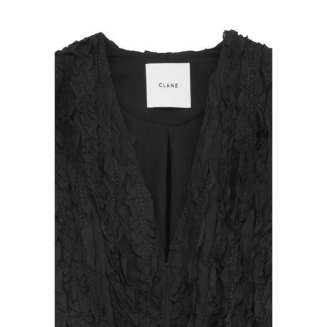 CLANE クラネ “TOPSTITCHED FRILL BOLERO” トップスティッチフリルボレロ