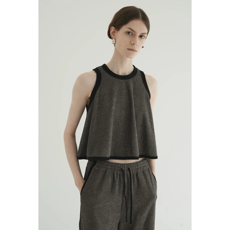 CLANE クラネ “PILE FLARE TANK TOPS” パイルフレアタンク