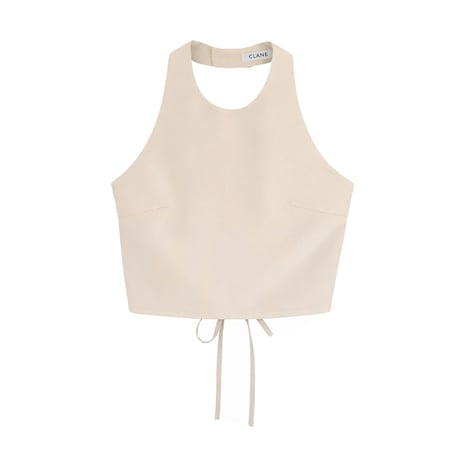 CLANE クラネ “ BACK RIBBON HALTER BUSTIER” バックリボンホルタービスチェ