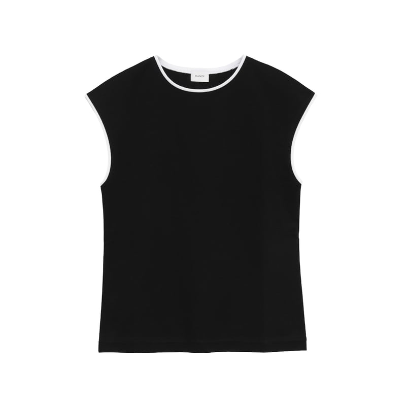 MANOF マノフ “BICOLOR CUT TOPS” バイカラーカットトップス | t / wo