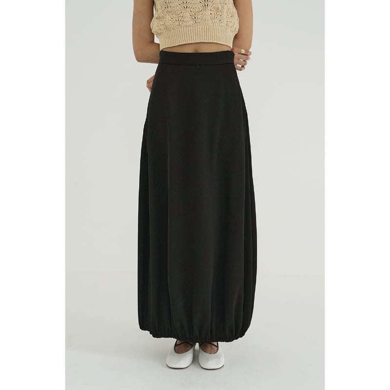 新品　CLANE SATIN BALLOON SKIRTロングバルーンスカート CLANE クラネ “SATIN BALLOON SKIRT” サテンバルーンスカート | t