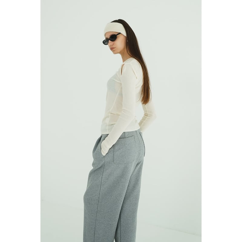 トップス CLANE LAYERED SHOULDER CUT TOPS CLANE クラネ “LAYERED SHOULDER CUT TOPS” レイヤードショルダ