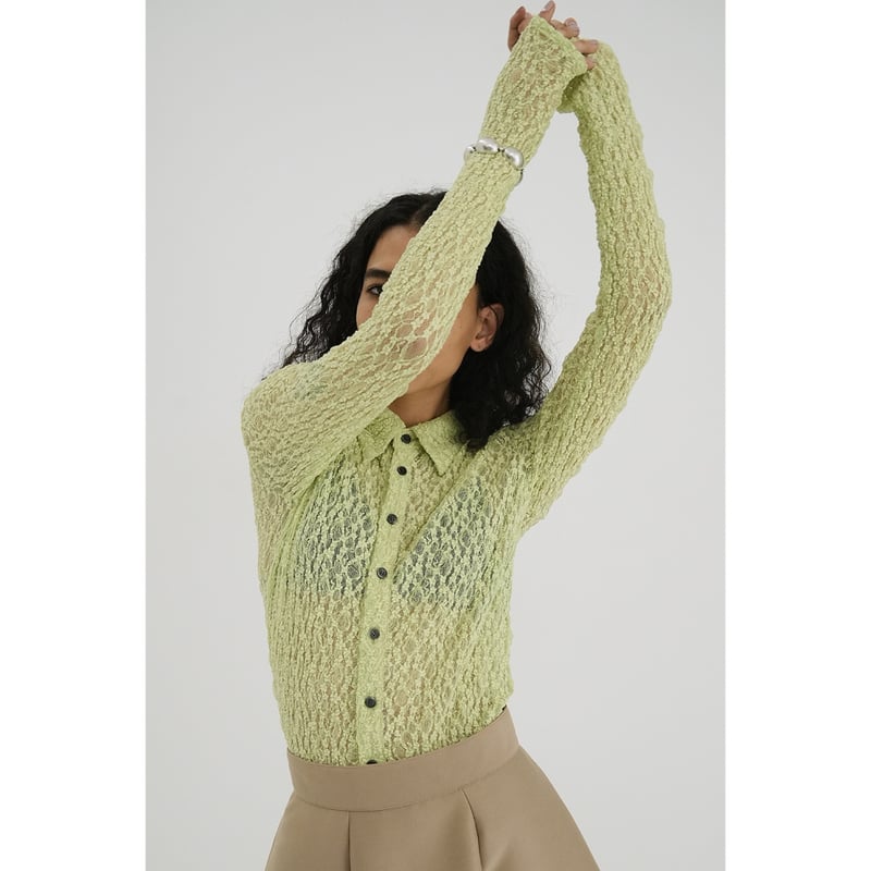トップス CLANE LADY LACE SHIRT CLANE（クラネ）の「CLANE/クラネ/LADY LACE SHIRT（シャツ