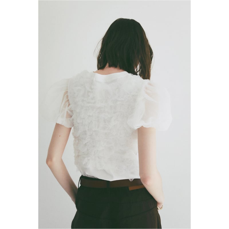CLANE クラネ “TULLE VEST LAYERED TOPS” チュールベストレイヤー