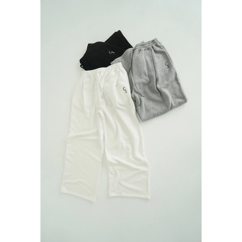 CLANE クラネ “LOGO SWEAT TUCK WIDE PANTS” ロゴスウェットタ