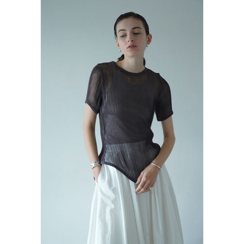 CLANE クラネ “VINTAGE MESH BACK SLIT TOPS” ヴィンテージメ...