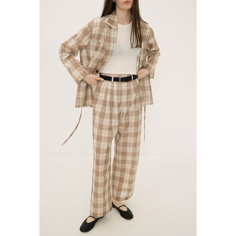 CLANE クラネ “SHEER STRAIGHT PANTS” シアーストレートパンツ