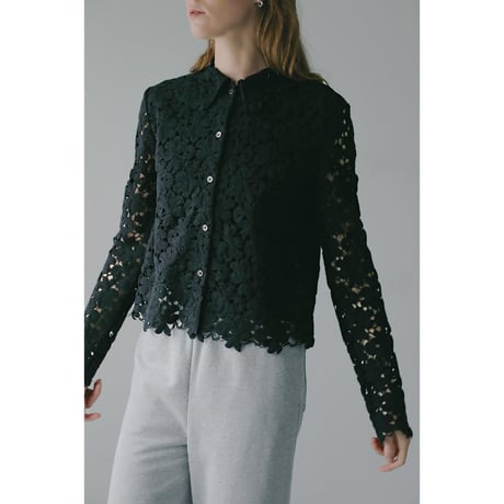 MANOF マノフ “COTTON LACE SHORT SHIRT” コットンレースショートシャツ