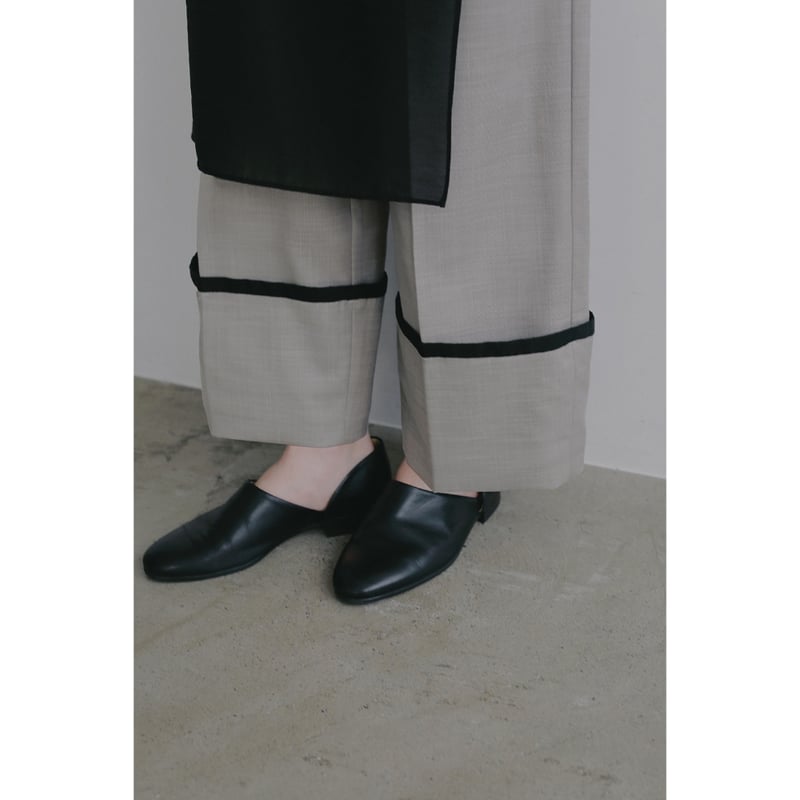 MANOF マノフ “SKIRT LAYERED WIDE PANTS” スカートレイヤードワ