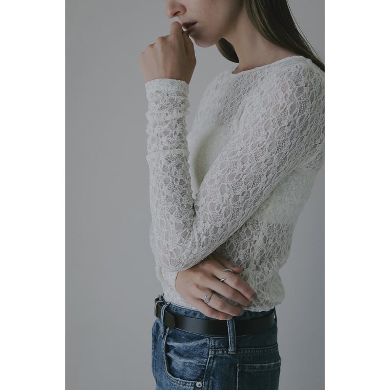 MANOF マノフ “2WAY LACE TOPS” ツーウェイレーストップス | t / wo