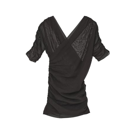 MANOF マノフ “CACHECOEUR TULLE TOPS” カシュクールチュールトップス