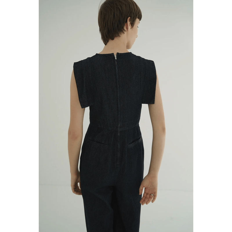 CLANE クラネ SQUARE SLEEVE DENIM ALL IN ONE スクエアスリ