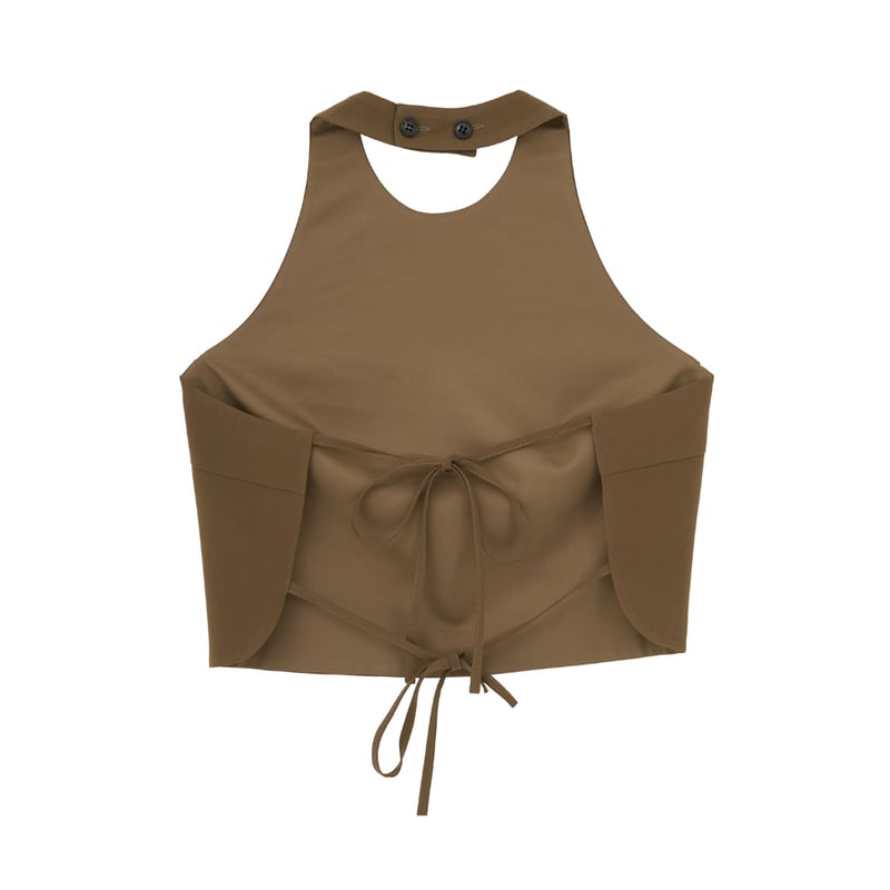 CLANE クラネ “ BACK RIBBON HALTER BUSTIER” バックリボンホ