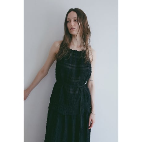 MANOF マノフ “SHIRRING HALTER NECK TOPS” シャーリングホルターネックトップス