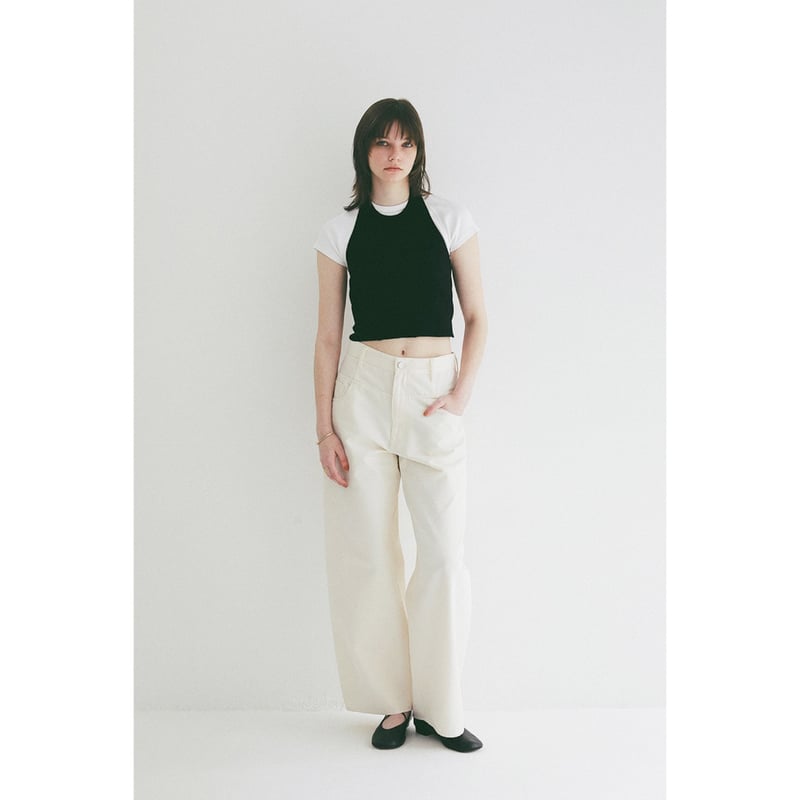 CLANE クラネ “ BACK RIBBON HALTER BUSTIER” バックリボンホ