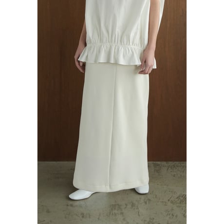 CLANE クラネ “RIB STRIPE STRAIGHT SKIRT” リブストライプストレートスカート