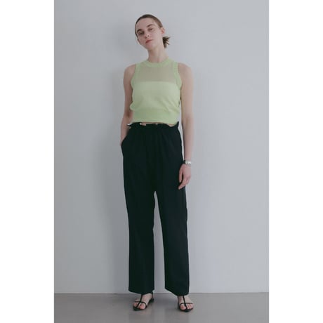 MANOF マノフ “SHEER SLEEVELESS KNIT” シアースリーブレスニット