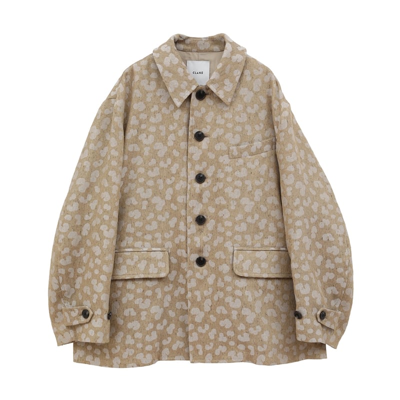 CLANE クラネ “LINEN LEOPARD JACKET” リネンレオパードジャケット 