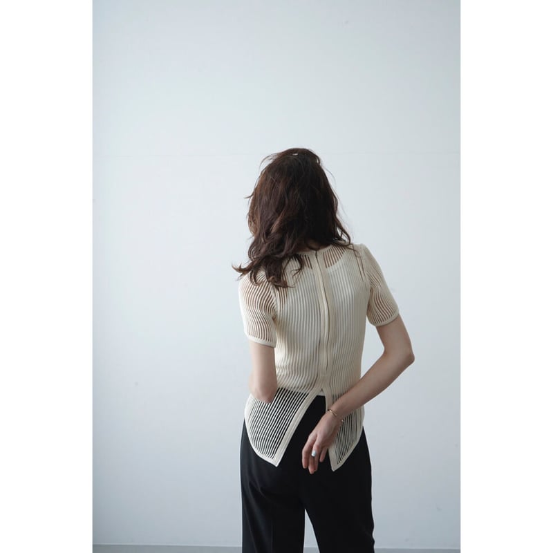 CLANE クラネ “VINTAGE MESH BACK SLIT TOPS” ヴィンテージメ...