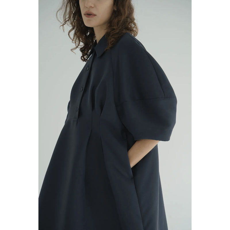 【CLANE クラネ】FORM SLEEVE ONEPIECE CLANE] クラネ FORM SLEEVE ONEPIECE(BLACK)