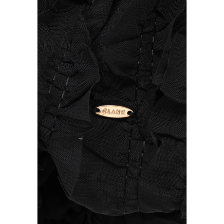 CLANE クラネ “W FACE TOPSTITCHED FRILL TOPS” ダブルフェイストップスティッチフリルトップス