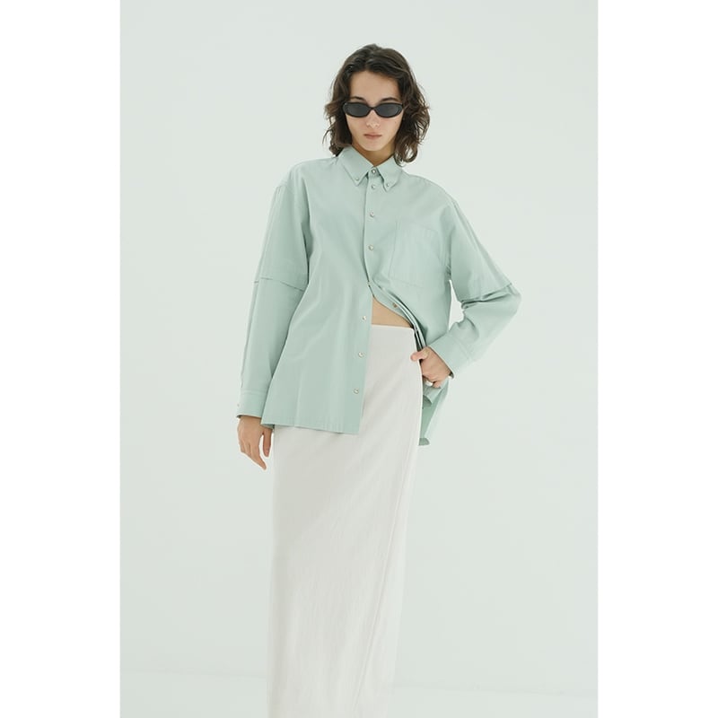 CLANE JEWELRY OVER SHIRTS mint サイズ1 CLANE クラネ “JEWELRY OVER SHIRTS” ジュエリーオーバーシャツ |