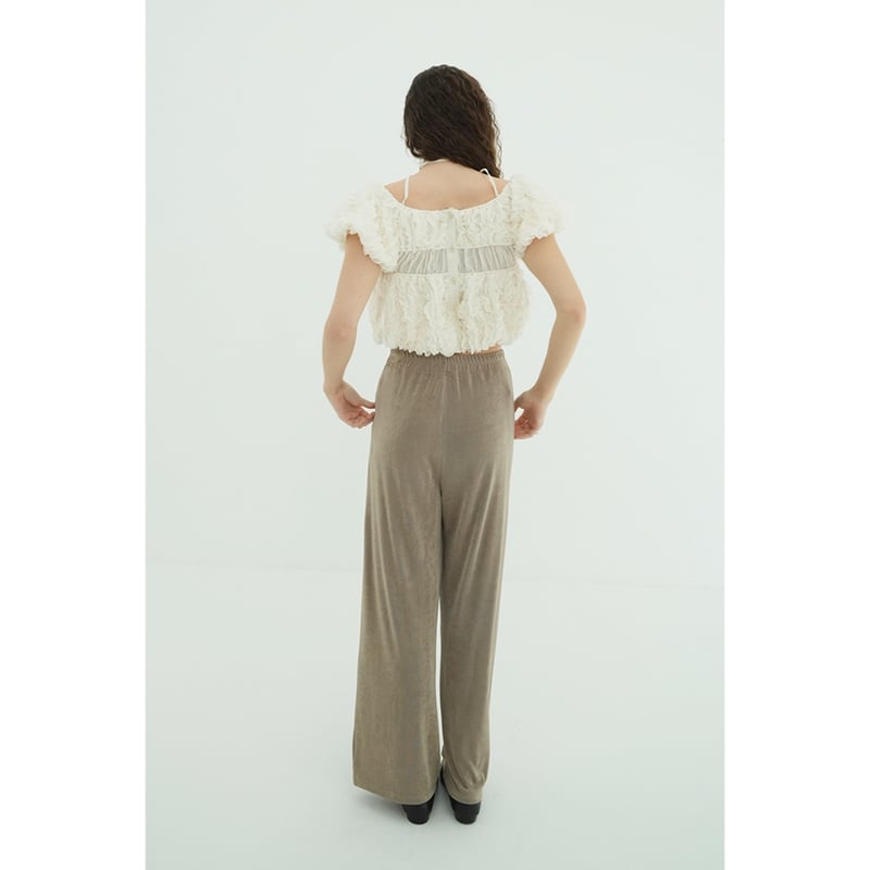 CLANE BRIGHT JERSEY PANTS カジュアルパンツ ベージュ0 CLANE クラネ “BRIGHT JERSEY PANTS” ブライトジャージーパンツ |