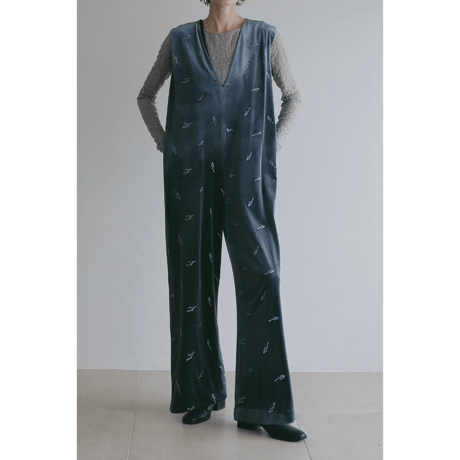 MANOF マノフ “VELOR EMBROIDERY ALL IN ONE” ベロアエンブロイダリーオールインワン