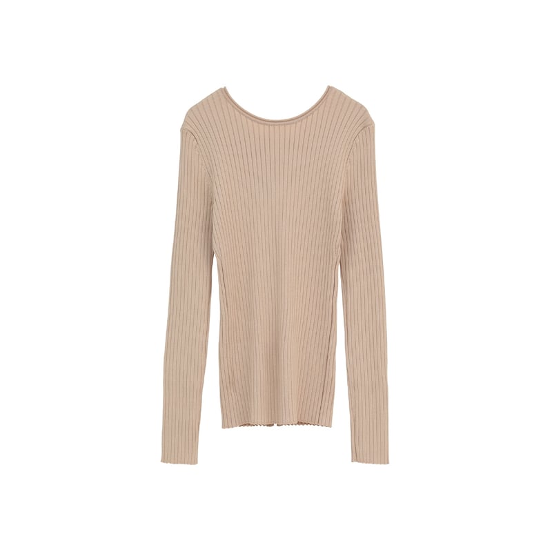 CLANE クラネ “W FACE GOLD BUTTON KNIT TOPS” ダブルフェイ
